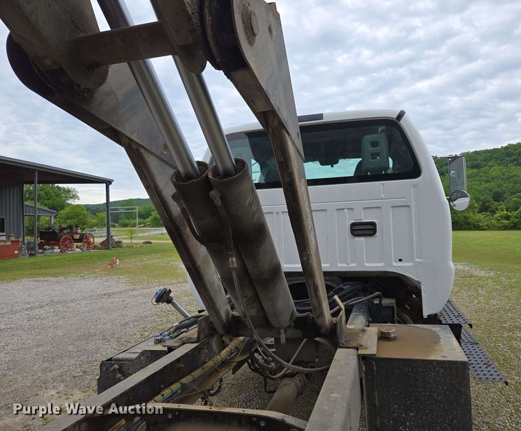 image for item DP6402 2011 Ford F750 Super Duty Ext. Cab dump flatbed truck