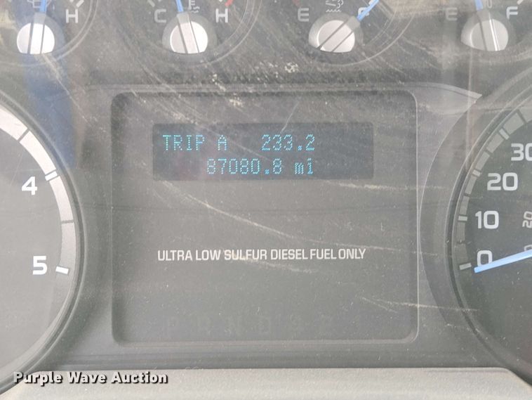 image for item DP6402 2011 Ford F750 Super Duty Ext. Cab dump flatbed truck