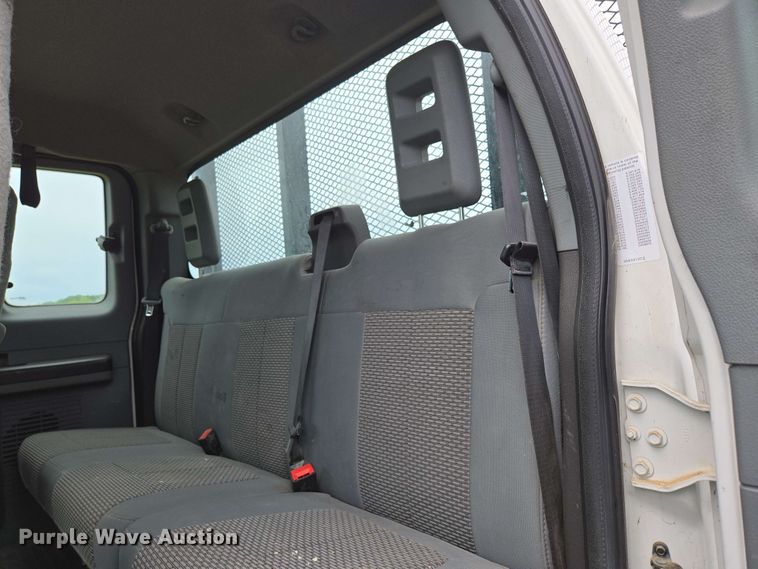 image for item DP6402 2011 Ford F750 Super Duty Ext. Cab dump flatbed truck