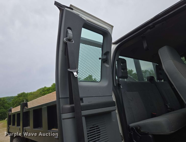 image for item DP6402 2011 Ford F750 Super Duty Ext. Cab dump flatbed truck