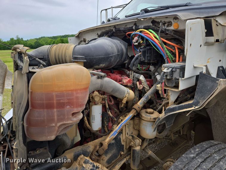 image for item DP6402 2011 Ford F750 Super Duty Ext. Cab dump flatbed truck