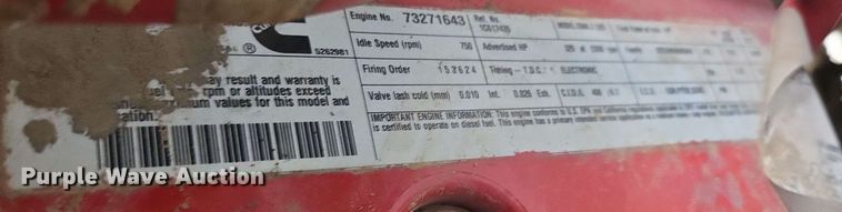 image for item DP6402 2011 Ford F750 Super Duty Ext. Cab dump flatbed truck