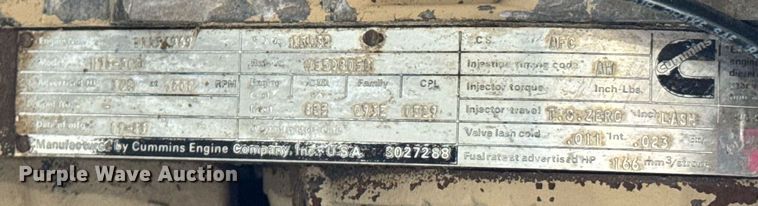 image for item DU9857 Cummins NTC-300 engine