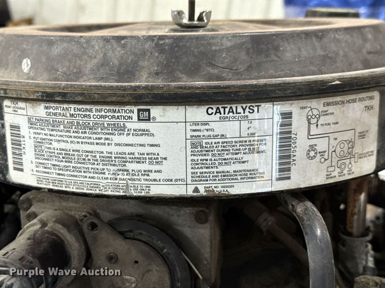 image for item DU9861 1994 General Motors engine