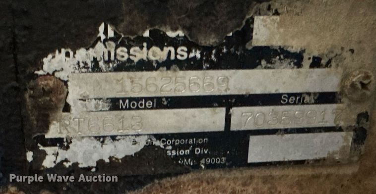 image for item DU9867 Eaton Fuller RT6613 transmission