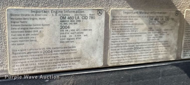 image for item DV2736 2005 Freightliner Columbia semi truck