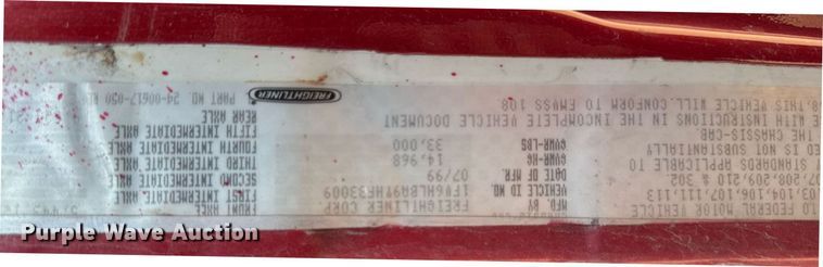 image for item DV2738 2000 Freightliner FL70 box truck