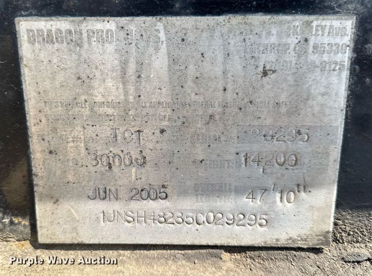 image for item DV2739 2005 Dragon Pro ESP container trailer