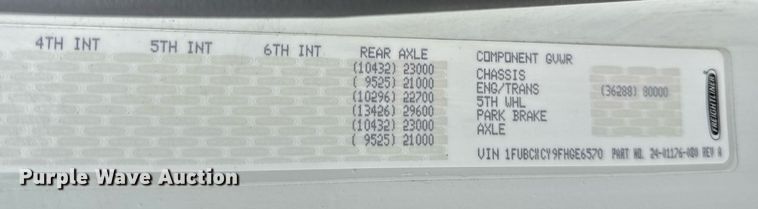 image for item DV4152 2015 Freightliner Business Class M2 semi truck