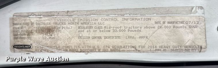 image for item DV4153 2014 Freightliner Business Class M2 semi truck