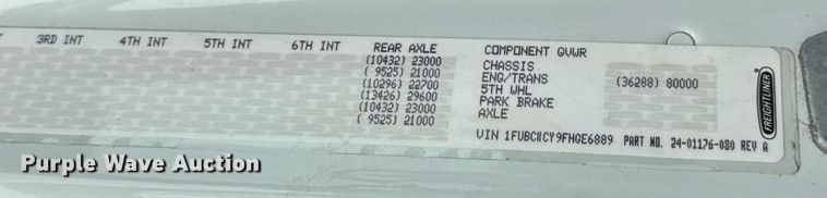 image for item DV4154 2015 Freightliner Business Class M2 semi truck