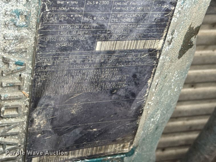 image for item DV4157 2007 International 4400 truck cab and chassis