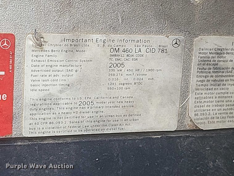 image for item DW7038 2005 Freightliner Business Class M2 dump truck