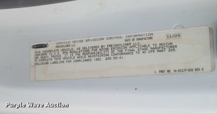 image for item DW7038 2005 Freightliner Business Class M2 dump truck