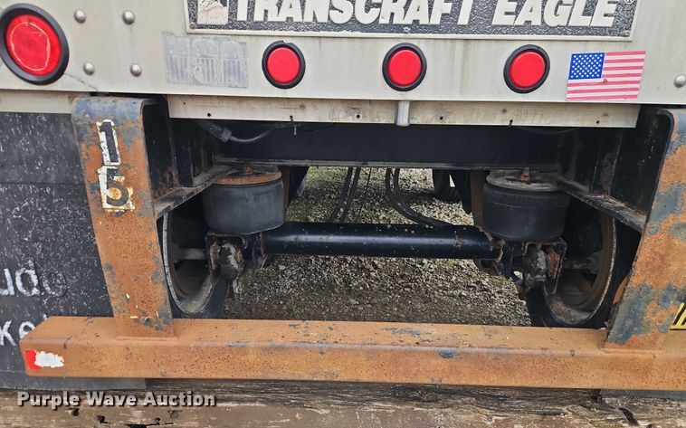 image for item EB8110 2000 Transcraft Eagle W2 flatbed trailer