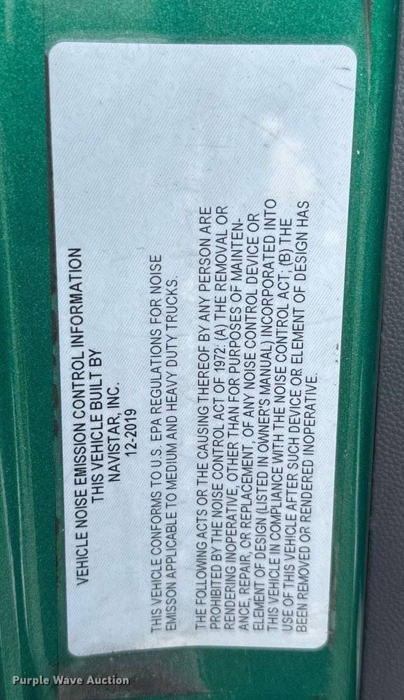 image for item EC3647 2020 International LT625 semi truck