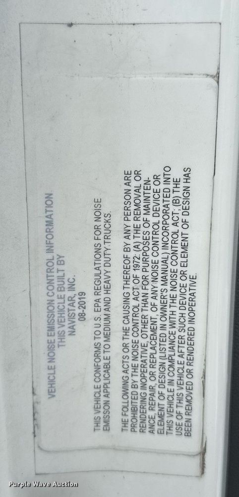 image for item EC3649 2020 International LT625 semi truck