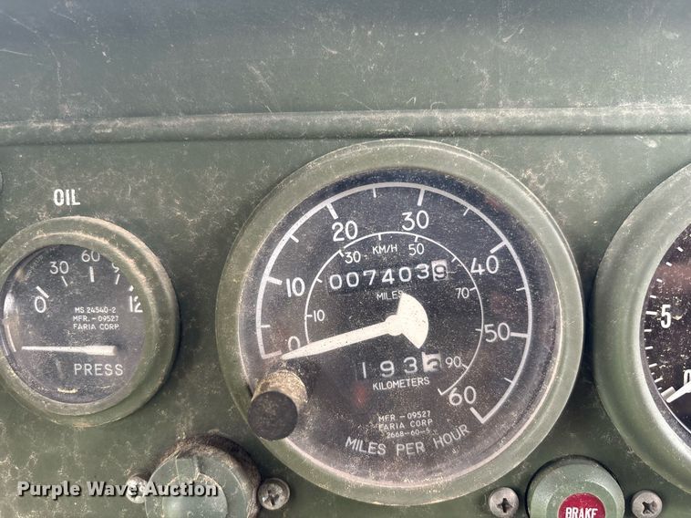 image for item EC3653 2001 AM General M35A3 flatbed truck