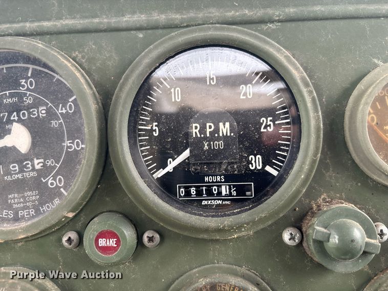 image for item EC3653 2001 AM General M35A3 flatbed truck