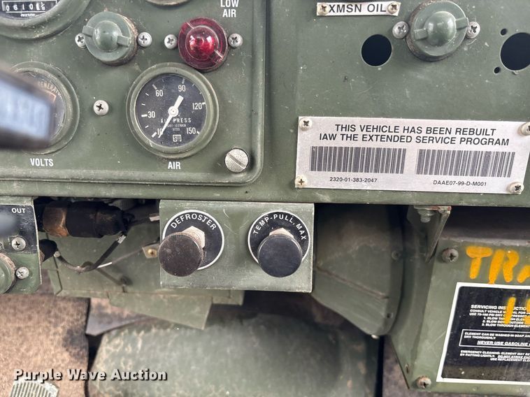 image for item EC3653 2001 AM General M35A3 flatbed truck