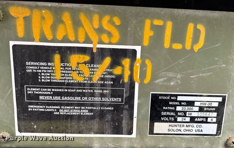 image for item EC3653 2001 AM General M35A3 flatbed truck