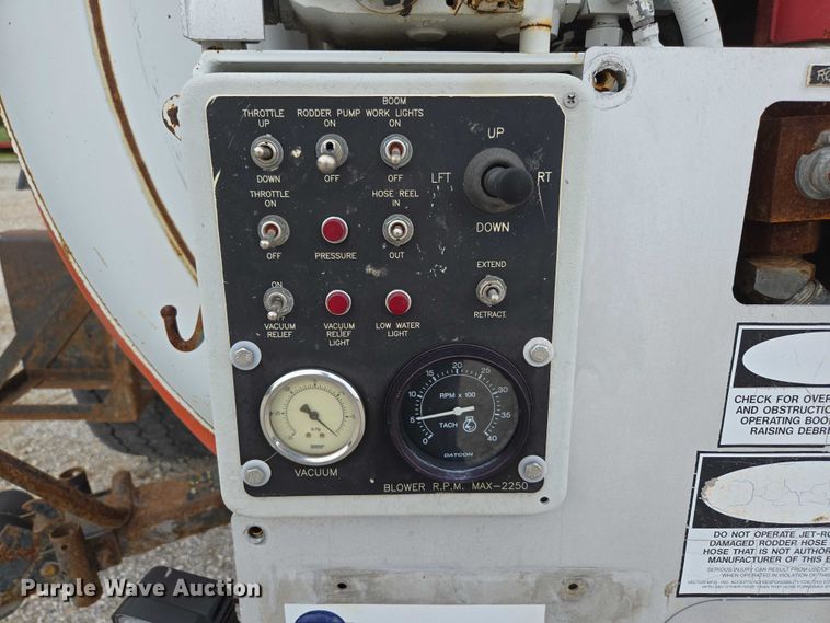 image for item ED2045 2002 Sterling L-Line sewer jetter truck