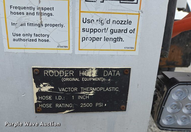 image for item ED2045 2002 Sterling L-Line sewer jetter truck