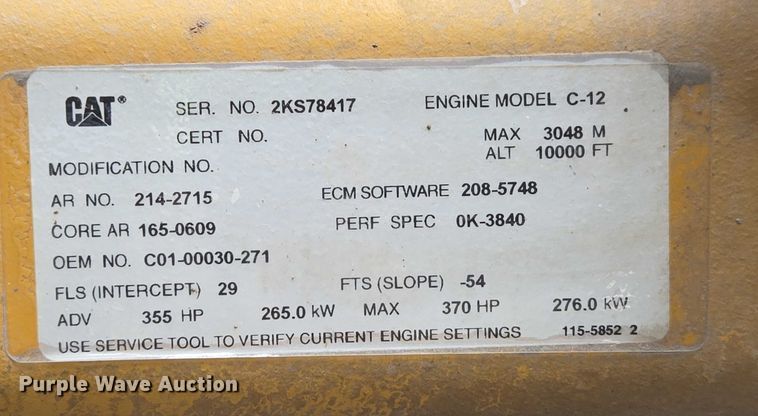 image for item ED2045 2002 Sterling L-Line sewer jetter truck