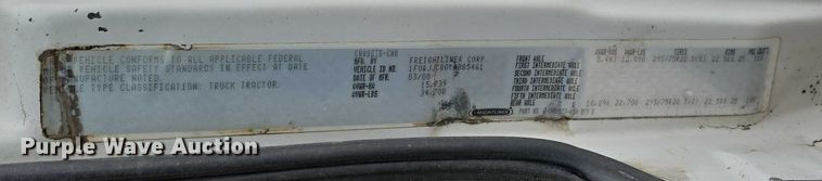 image for item ED2047 2000 Freightliner FL80 flatbed truck