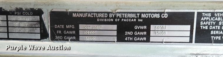 image for item ED2085 1978 Peterbilt 359-S semi truck