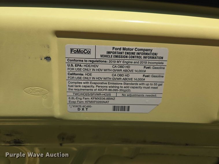 image for item EF1492 2019 Ford E450 Super Duty refrigerated delivery truck