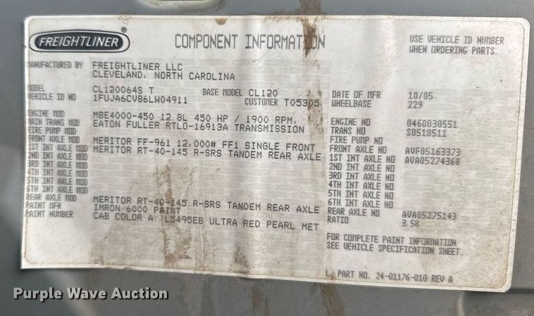 image for item EG6522 2006 Freightliner Columbia semi truck