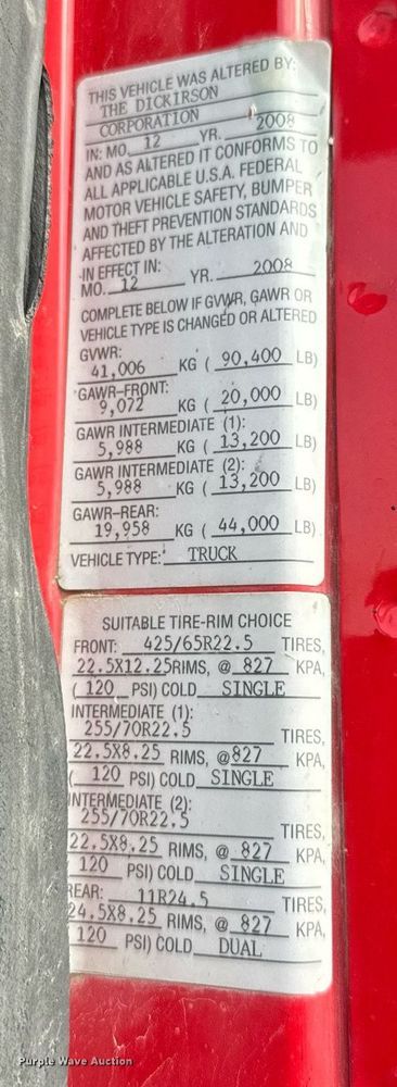 image for item EG6565 2005 Mack CV713 dump truck