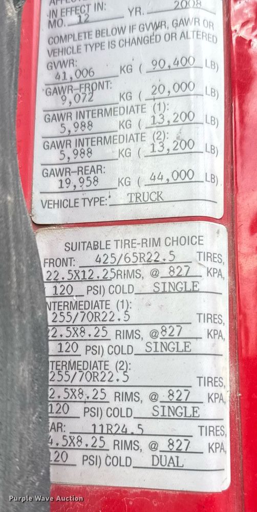 image for item EG6565 2005 Mack CV713 dump truck