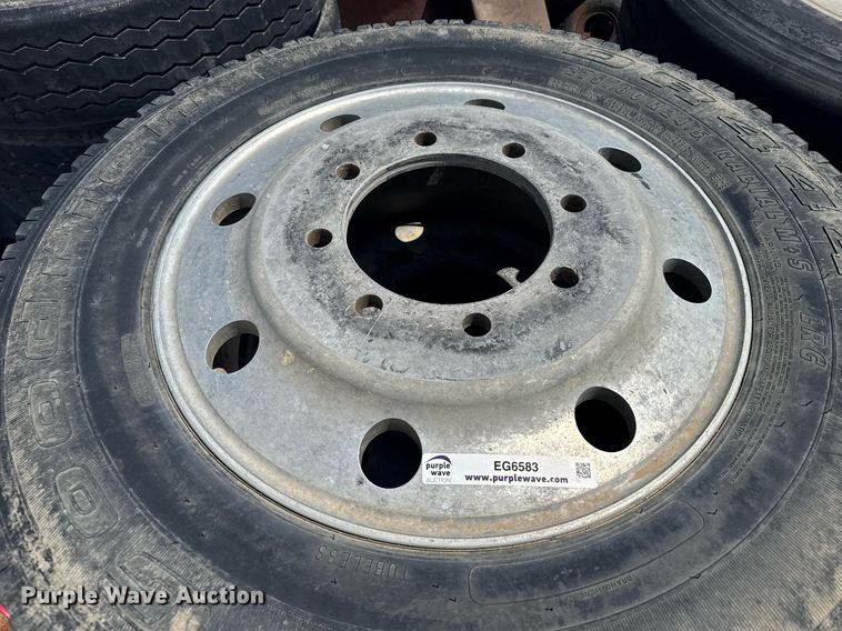 image for item EG6583 (10) 11R24.5 tires and wheels