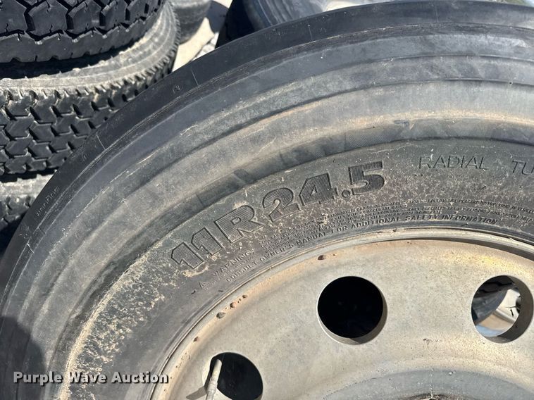 image for item EG6583 (10) 11R24.5 tires and wheels