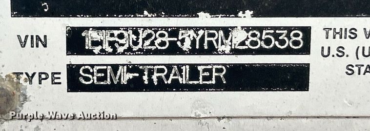 image for item EK8233 2000 East end dump trailer