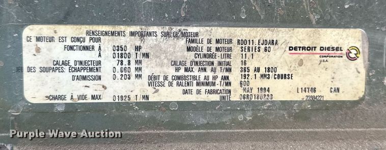 image for item EM3574 1995 Freightliner FLD120 semi truck