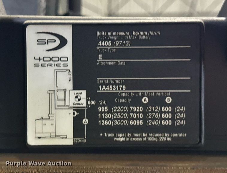 image for item DI9087 2016 Crown SP4050-30 order picker