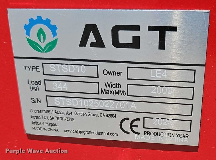 image for item DR3834 2025 AGT LE4 STSD10 seeder