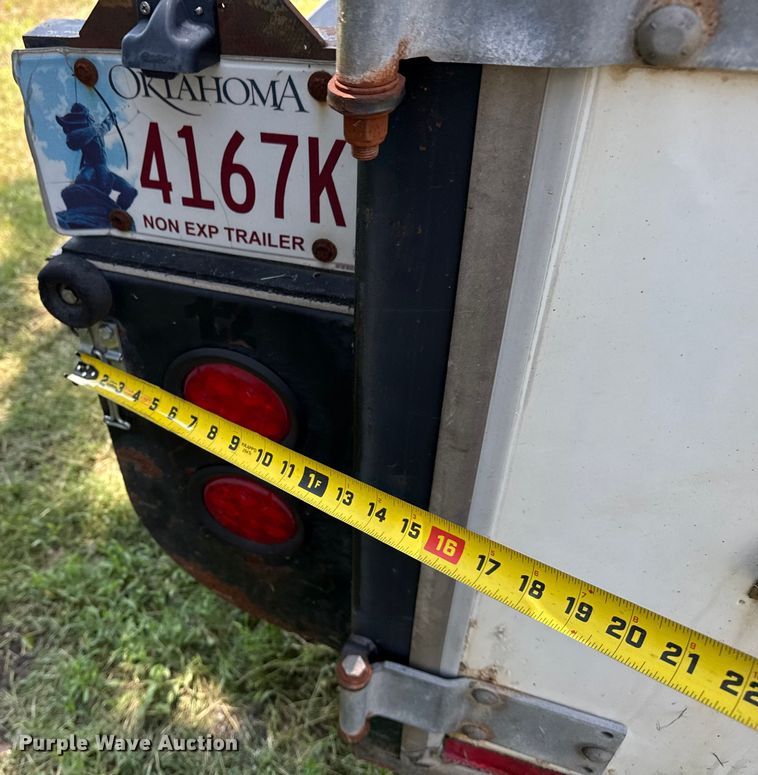 image for item DS3751 2012 Belmont Machine Utility GN20 glass transport trailer