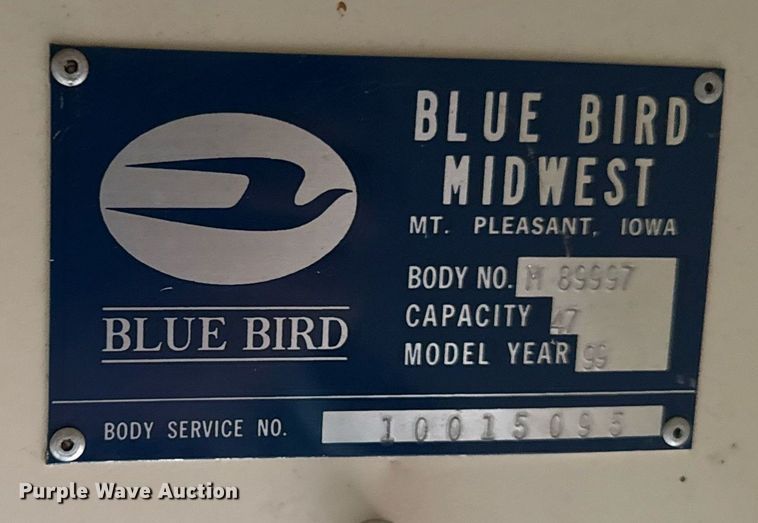 image for item DS4363 1999 Blue Bird school bus