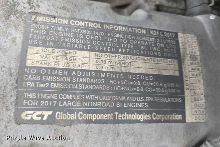 image for item DT4922 2017 UniCarriers PF50 forklift