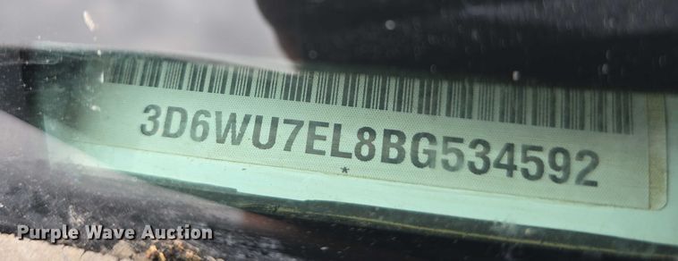 image for item DT6917 2011 Dodge Ram 5500 truck cab and chassis