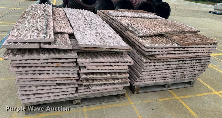 image for item DU7892 (2) pallets of concrete stamps