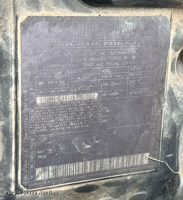 image for item DU9823 2008 International 4400 utility / service truck