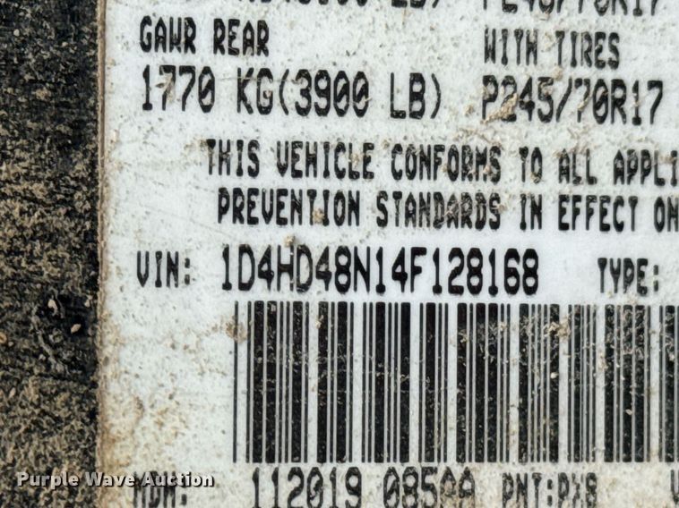 image for item DU9878 2004 Dodge Durango SLT SUV