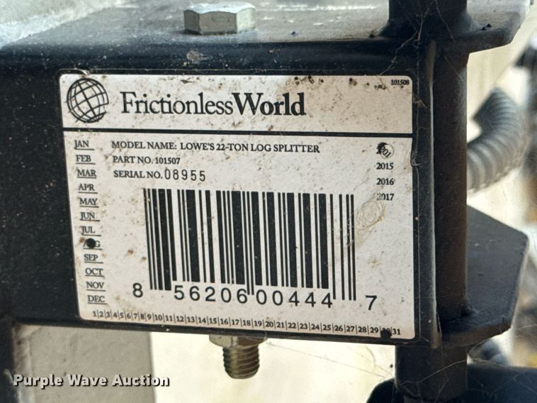 image for item DU9917 Dirty Hand Tools log splitter