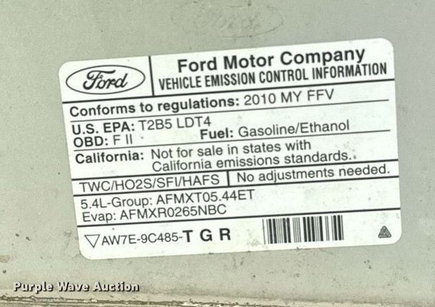 image for item DX3830 2010 Ford F150 SuperCab pickup truck