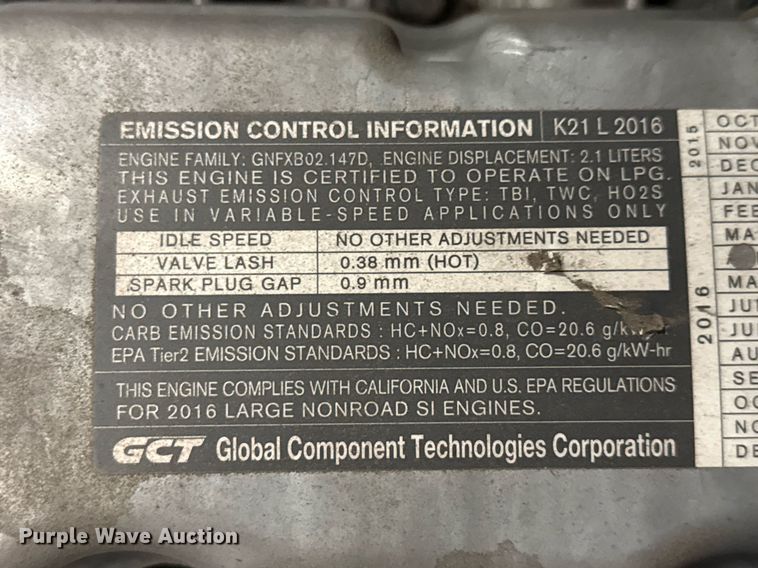 image for item DX5592 2016 UniCarriers PF50 forklift